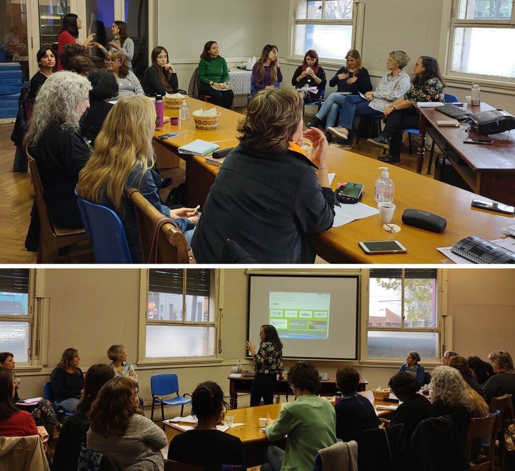 Fotografía de la reunión de trabajo de los Bibliotecarios de las Bibliotecas de la UNLP.